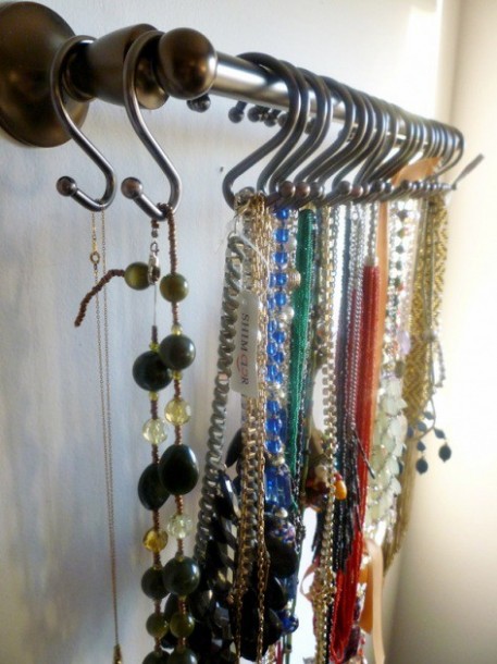 shower hangers hang jewelry