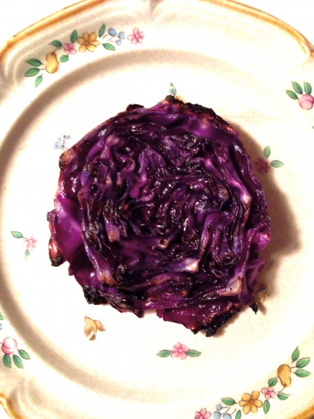 Grilled Red Cabbage Steaks - 16¢