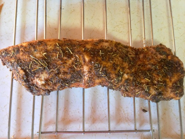 Garlic Studded Pork Loin Recipe - Broke and Healthy