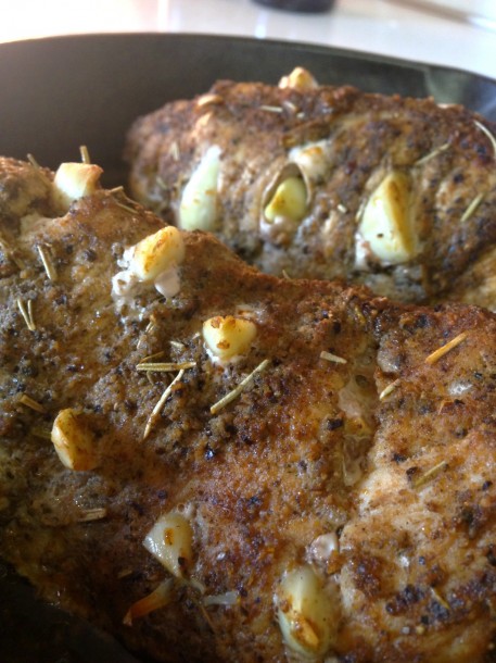 Garlic Studded Pork Loin Recipe - Broke and Healthy