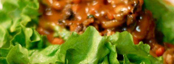 Thai Style Chicken Veggie Lettuce Wraps with Peanut Dressing – $.90