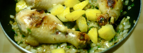 Chili Pineapple & Mushroom Chicken over Brown Rice – $1.87